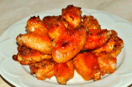 Рецепт жареных куриных крылышков в медово-горчичном соусе в мультиварке