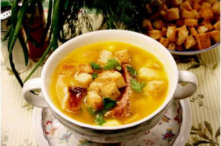 Рецепт насыщенного горохового супа в мультиварке Филипс