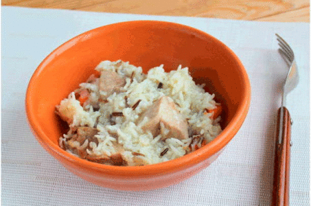 Рис с мясом, овощами и специями в мультиварке