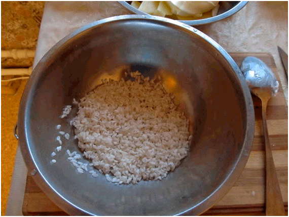 выложить рис